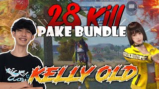 SOLO VS SQUAD PAKE BUNDLE KELLY OLD  KILL 28 BOSS [upl. by Dev]