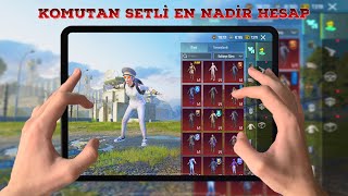 TR DE RAKİBİ BULUNMAYAN KOMUTAN SETLİ HESAP  PUBG MOBİLE HESAP TANITIM [upl. by Danella]