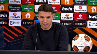 Berat Djimsiti press conference ahead of the Europa League Final [upl. by Henrieta]