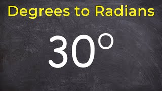 Converting degrees to radians  Math tutor online tutorial [upl. by Ynaiffit33]