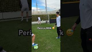 Perin scoring a penalty kick against Milik 😳 [upl. by Nalon510]