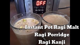 Instant Pot Ragi Malt  Ragi Kanji Finger Millet Porridge [upl. by Cleve]