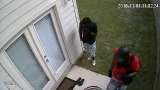 Burglars caught on camera breaking into home [upl. by Adnotal]