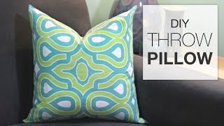 How to Sew a Throw Pillow Tutorial [upl. by Anailuig559]