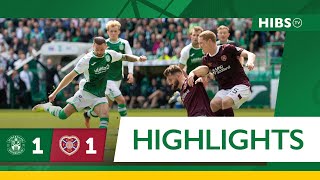 Highlights Hibernian 1 Hearts 1  cinch Premiership [upl. by Dash]