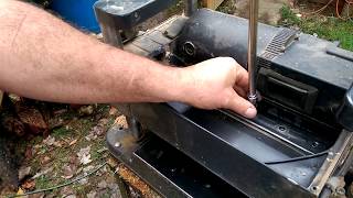 PLANER Harbor Freight blade removal and sharpening [upl. by Elacim]