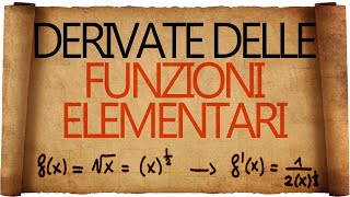 Derivate delle funzioni elementari  costanti  potenze e radici [upl. by Wadleigh279]