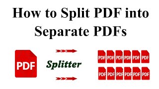 How to Split a PDF into Separate Files without Using Any Software or Accounts [upl. by Aurel837]