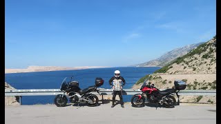 Leaving Starigrad jadranska magistrala Honda CB 500 X Part 01 [upl. by Hershell373]