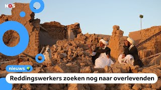 Meer dan 2000 doden door aardbevingen in Afghanistan [upl. by Ymmij]