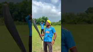 Plastic Bat 🏏 VS Leather Ball 🎾 cricket trending viral reels shorts foryou ytshorts top [upl. by Vaasta40]