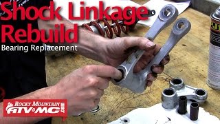 Motorcycle Shock Linkage Rebuild amp Bearing Replacement [upl. by Levitus]