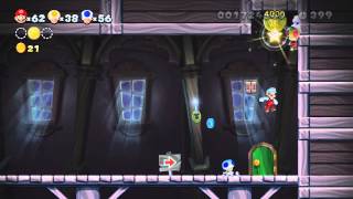 New Super Mario Bros U 100 Walkthrough Episode 7  World 3  Frosted Glacier [upl. by Scevor]