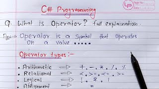 C  Operators  Arithmetic Relational Logical Equality Ternary amp Incrdecr Operators [upl. by Singleton]