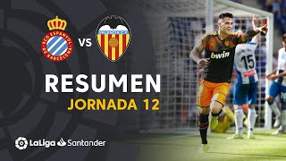 Resumen de RCD Espanyol vs Valencia CF 12 [upl. by Anawek]