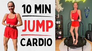 Low Impact Rebounder Workout for Beginners  10 Minutes with Music  Mini Trampoline Easy Workout [upl. by Anihs371]