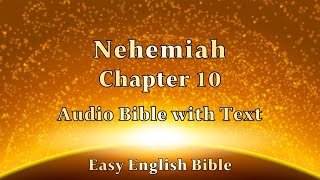 Nehemiah Chapter 10 Audio Bible 느헤미아 10장 성경 보면서 듣기 [upl. by Tnayrb]