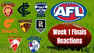 How 8 AFL clubs are feeling after their Week 1 Finals matches [upl. by Secundas335]