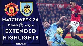 Manchester United v Burnley  PREMIER LEAGUE HIGHLIGHTS  1222020  NBC Sports [upl. by Allecram]