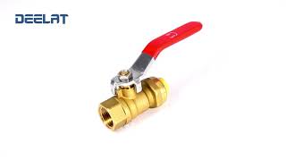 Brass Lead Free Push and Fit Fitting  Ball Valve Connector  Qty 20pcs [upl. by Nutsud750]