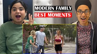 Indians React to BEST MOMENTS MODERN FAMILY [upl. by Amaerd]