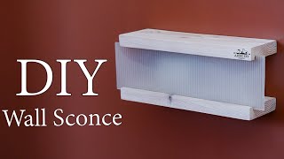 Diy Wall Sconce  how to make a wall sconce [upl. by Elyr811]