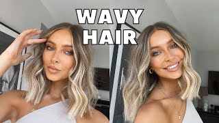 HOW TO WAVE YOUR HAIR WITH A STRAIGHTENER TUTORIAL [upl. by Sipple1]