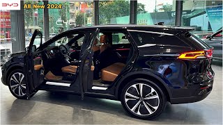 First Look 2024 New BYD Tang EV Black  Luxury Interior and Exterior Show Details [upl. by Yahsel574]