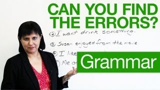 Basic English Grammar  Can you find the errors [upl. by Edorej]