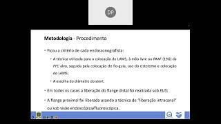 Sangramento após o uso de LAMS em pacientes com coleções pancreáticas Sobre um estudo propectivo [upl. by Sammer]