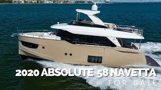 2020 Absolute 58 Navetta For Sale  Yachts360 [upl. by Bette]