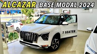 Base Model का बाप 🔥 Hyundai Alcazar Prestige New Update 2024 7 Seater Car 😍 [upl. by Nickles]