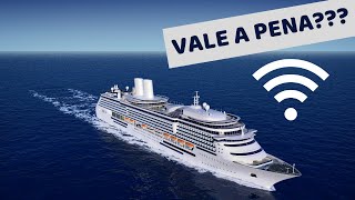 A INTERNET NO NAVIO DE CRUZEIRO vale a pena comprar um pacote a bordo [upl. by Elehcin]