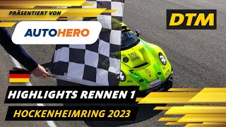 Rasantes erstes Rennen am Hockenheimring  DTM Highlights präsentiert von Autohero  DTM 2023 [upl. by Tessa518]