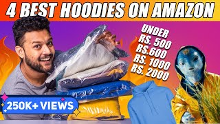 BEST BUDGET HOODIES Winter wear FOR MEN on AMAZON 🔥 Hoodie Haul Review 2022  Puma Red Tape [upl. by Mayhew248]