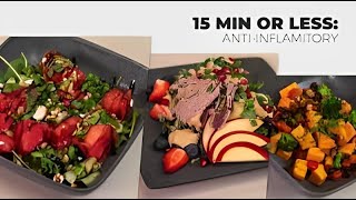 15 Minute AntiInflammatory Meals Quick amp Healthy Recipes [upl. by Dlaniger170]