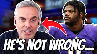 Colin Cowherd SAYS THIS about Lamar Jackson [upl. by Retsbew56]