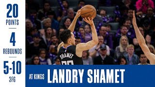 Landry Shamet Highlights at Kings  31 [upl. by Auqeenwahs]