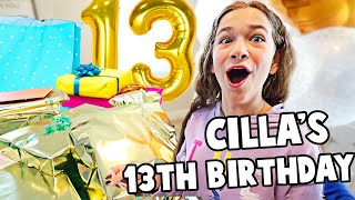 CILLAS 13TH BIRTHDAY OPENING PRESENTS PART 2  JKREW [upl. by Azzil]