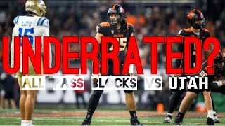 Taliese Fuaga Underrated All Pass Blocks Vs Utah [upl. by Sarajane326]