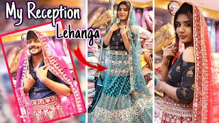 My Reception Lehanga Shopping 😍❤️  Kanmani tamil beauty tips [upl. by Rotciv438]