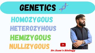 Homozygous vs Heterozygous vs Hemizygous vs Nullizygous [upl. by Ajat269]