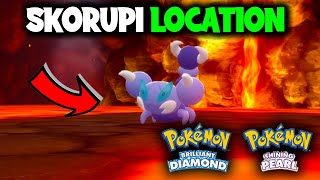 WHERE TO FIND SKORUPI ON POKEMON BRILLIANT DIAMOND AND SHINING PEARL [upl. by Llehcear]