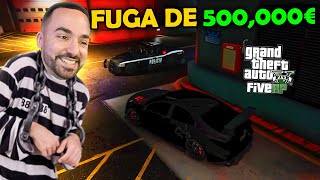 Fiz FUGA da POLICIA por 500000€ no GTA RP [upl. by Erihppas]