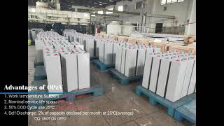 CSPOWER OPZV Tubular GEL Deep Cycle Battery factory [upl. by Ferna387]