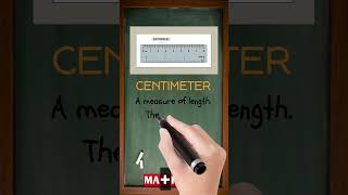 What Is Centimeter  Simple Math Definition in 30 Seconds  MATHalino123 [upl. by Nywled]