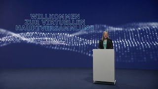 Virtuelle Hauptversammlung 2023  Rede Helen Giza Vorstandsvorsitzende Übersetzung [upl. by Thorin120]