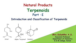 Natural Products Terpenoids Part I  Introduction and Classificationterpenoidschemistrypharmacy [upl. by Rubi]