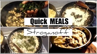 FREEZER MEALS  Mushroom Stroganoff Pasta Quick amp Delicious [upl. by Melentha]