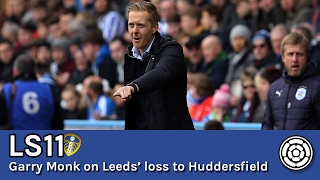 LS11  Garry Monk on Leeds Uniteds defeat to Huddersfield Town [upl. by Entwistle]